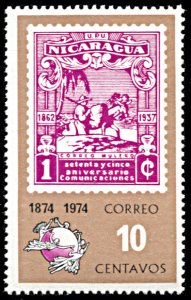 Nicaragua 943, MNH, Universal Postal Union Centennial