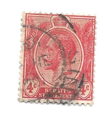 Malaya Straits Settlements 1918 - Scott #154 *