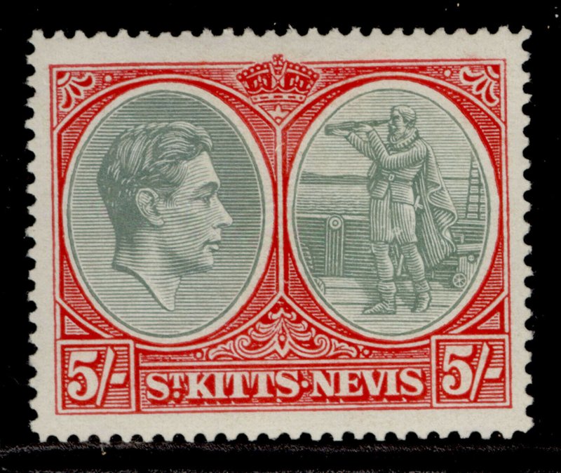 ST KITTS-NEVIS GVI SG77a, 5s grey-green & scaret, M MINT. Cat £140. 