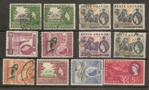 KUT 1954 Definitives etc (12v)