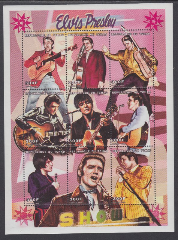 Chad 846 Elvis Souvenir Sheet MNH VF