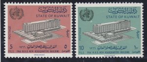 Kuwait 323-24 MNH 1966 Inauguration WHO Headquarters in Geneva Set