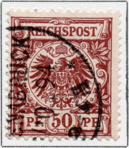 Germany Deutsche Reichspost 50pf Eagle stamp German Empire 1889 SG51 CV £110