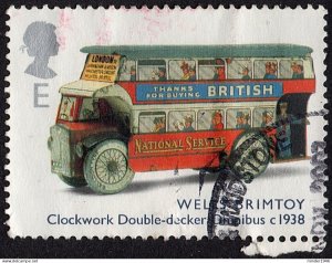 GREAT BRITAIN 2003 QEII E Multicoloured, Classic Transport Wells-Clockwork Do...