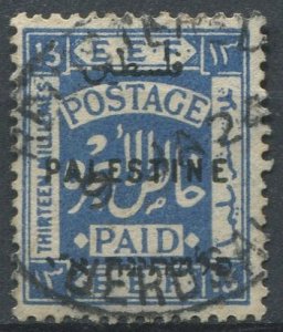 Palestine (British Mandate) Sc#38 Used, 2m grn, First London Overprint (1921)