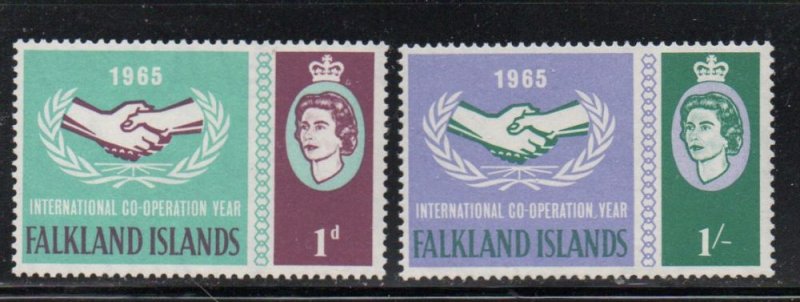 Falkland Islands Sc 156-7 1965 ICY stamp set mint NH