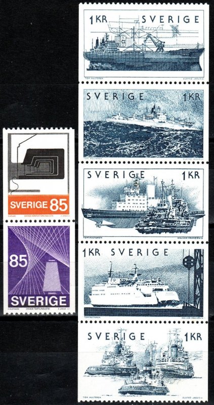 Sweden #1094-1100 F-VF Unused CV $4.80  (X5724)