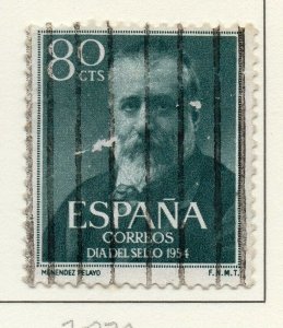 Spain 1954 Early Issue Fine Used 80c. NW-136639