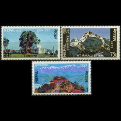 NEPAL 1973 - Scott# 270-2 Costumes Set of 3 NH