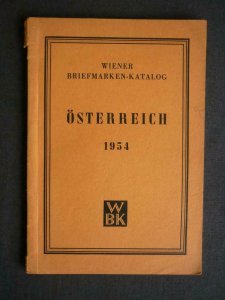 WIENER BRIEFMARKEN - KATALOG - OSTERREICH 1954 by STRAUSS & KRAMMER