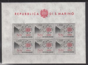 San Marino 539 Europa Souvenir Sheet MNH VF