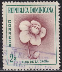 Dominican Republic 489  Mahogany Flower 1957