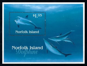 [99432] Norfolk Island 1997 Marine life dolphins Souvenir Sheet MNH