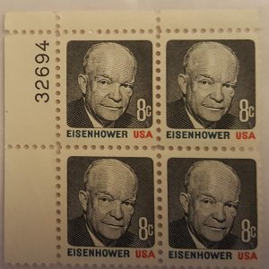 US SCOTT #  1394 MNH OG, Plate Block#  32694 UL