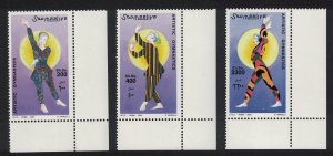 Somalia Artistic Gymnastics Corners 2002 MNH MI#959-61