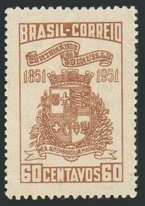 Brazil 704,MNH.Michel 763. Joinville,founding centenary,1951.Arms.
