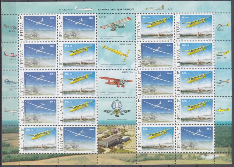 2003 Lithuania 833-834KL Airplanes 20,00 €