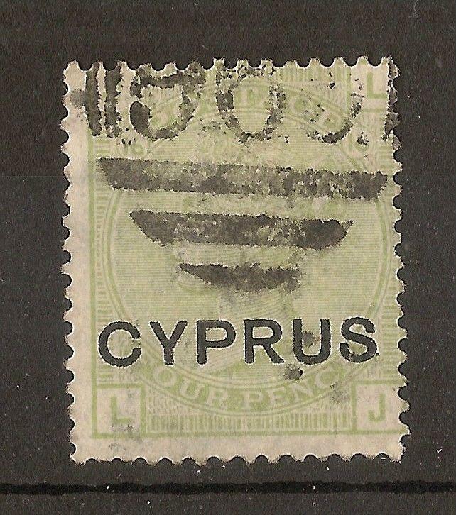 Cyprus 1880 4d SG4 Pl.19 Used Cat£225