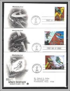 US #2741-2745 Space Fantasy FDC