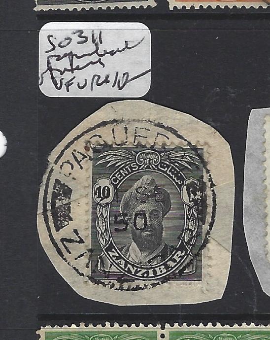 ZANZIBAR  (PP0809B) 10C PIECE SG 311 SON   PAQUETBOT   VFU 