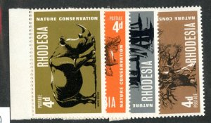 1967 Rhodesia Sc#254-57 MNH** ( 1668 BCX2 )