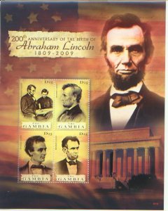 President Abraham Lincoln,  S/S 4 (GAMB08023)*