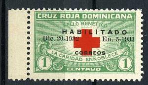 Dominican Republic 1932 - Scott 265B MH - 1c, Red Cross