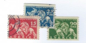 Sweden SC#231, 234-235 Used F-VF...Worth a Close Look!!