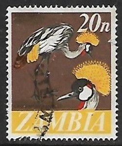 Zambia # 46 - Grey Crowned Crane - used.....{BE13}