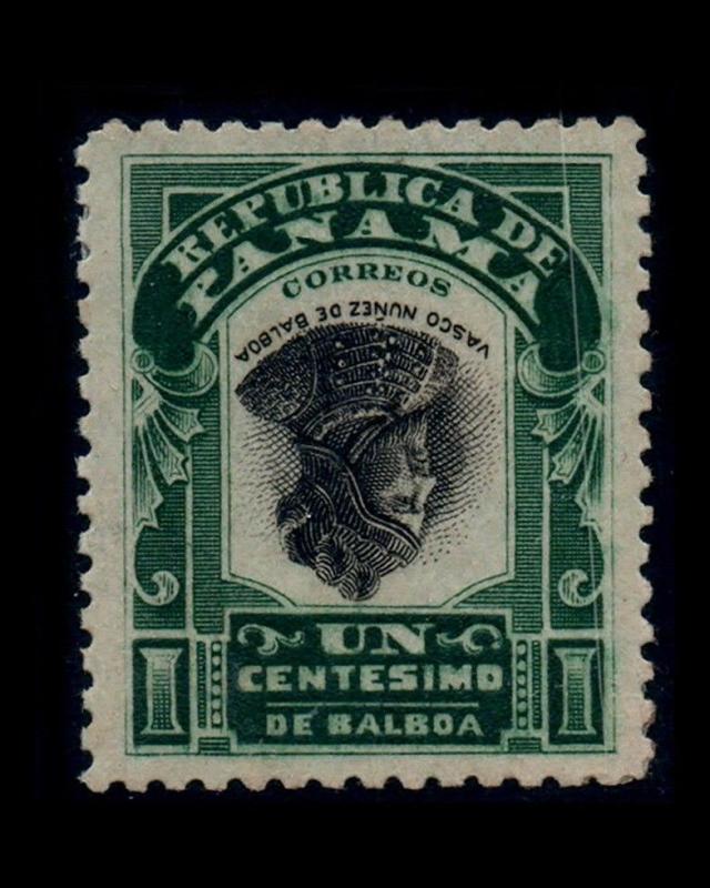 VINTAGE: PANAMA 1906-7 OG,LH,INVERT SCOTT # 186A $ 50 LOT # PA6925