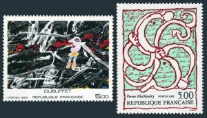 France 1969-1970,MNH.Michel 2513,2519. Art 1985.By J.Dubuffet,P.Alechincky.