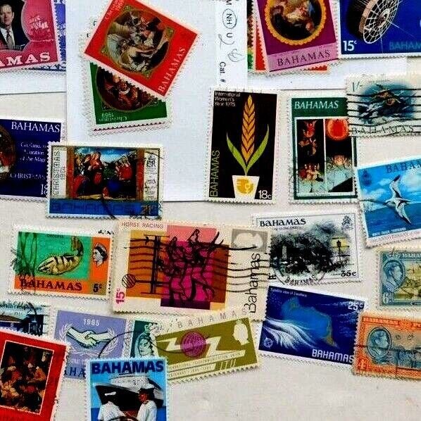 Bahamas 50 different, most commemoratives, off paper, mint & used, some sets...