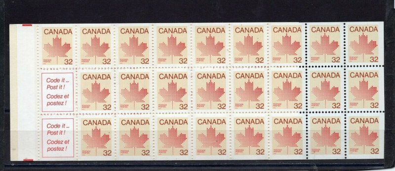 CANADA 1983 SET OF 3 BOOKLETS MNH