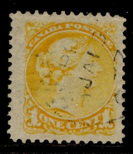 CANADA SG73, 1c orange-yellow, FINE USED.