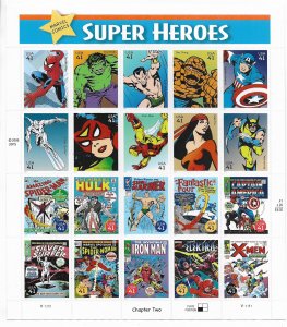 USA, 4159 MNH SHEETS SUPER HEROES