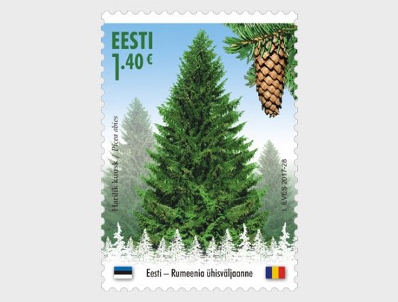 2017 Estonia Forests Gold (2)  (Scott 855-56) MNH