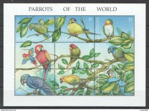 St.Vincent Fauna Birds Parrots Of The World 1Kb ** Nw0476
