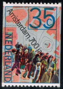 Netherlands #527 People and Map of Dam Square; MNH (4Stars)