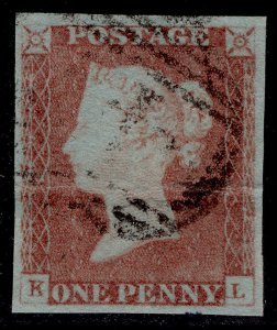 GB QV SG9, 1d pale red-brown PLATE 84, USED. Cat £45. KL