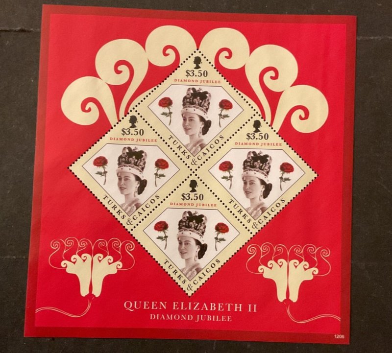 Stamps Turks and Caicos Scott #1510a never hinged sheetlet