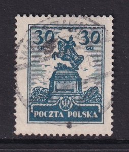 Poland    #235   used   1925  Sobieski statue at Lwow  30g