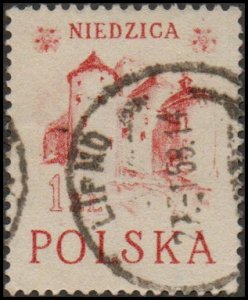 Poland 556 - Used - 1z Niedzica Castle, Ed. 2 (1952) (cv $1.10) (2)
