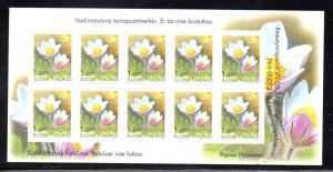 Finland Sc 1130 2000 Spring Anenome stamp sheet mint NH