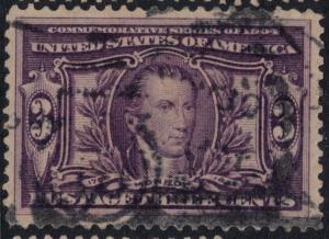 U.S. Scott #325 3-Cent Louisiana Purchase Stamp- Used Single