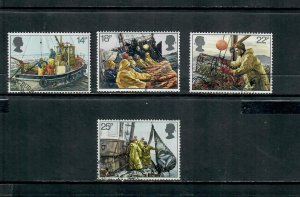 G.B 1981 COMMEMORATIVE SET FISHING ISSUE , USED 211120