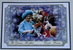 ISLE OF MAN 2000 QUEEN MOTHER. MINISHEET  SGMS881 . MNH ..SEE SCAN