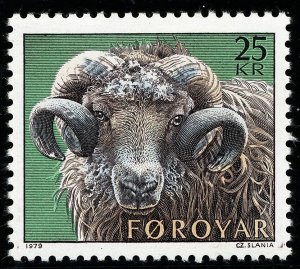 Faroe Islands 1979 Sheep. Engraver Slania MNH