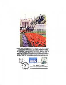 #3445 WHITE HOUSE - COMBO-GORGEOUS 8 1/2 * 11 PRINT