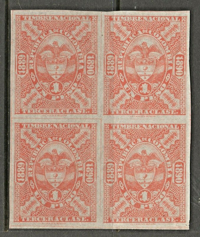 Columbia Revenue Fiscal Stamp Cinderella- 5-12 MNH Gum