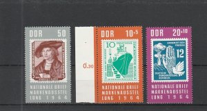 Germany  DDR  Scott#  723, B124-B125  MNH  (1964 National Stamp Exhibition)